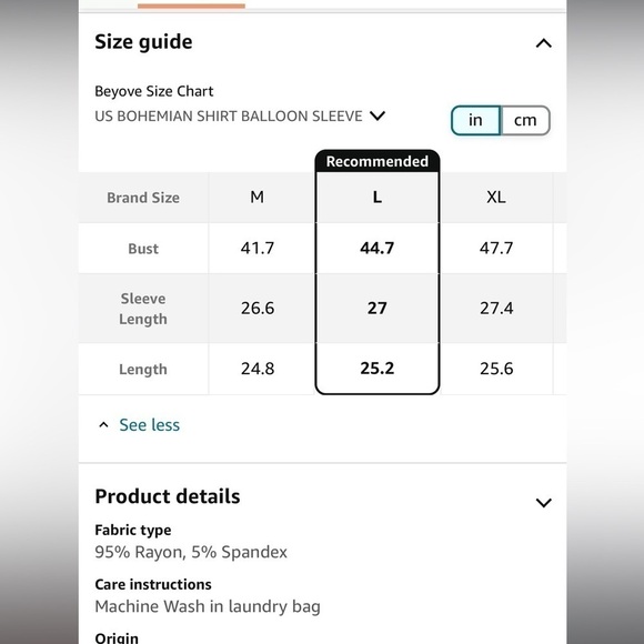 Boho Red Multi Color Balloon Sleeve Long Sleeve Blouse Size Large Colorful - Picture 10 of 11